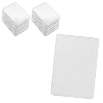 Футляр для коллекционных карточек с боковой загрузкой, защита от грязи и царапин, прозрачный (100 Белый)