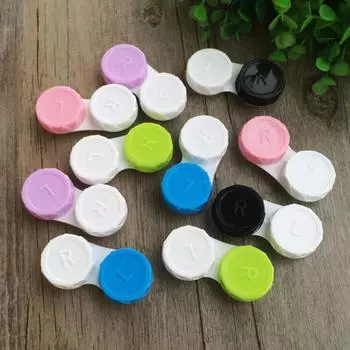 Футляр для контактных линз цветной держатель для контактных линз контейнер для хранения набор для ухода за глазами озеро синий