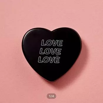 Футляр для линз Heart, черный