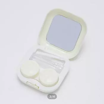 Футляр для линз Wangnuni, цвет слоновой кости