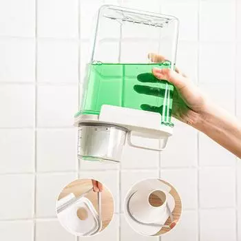 Футляр для моющего средства, прозрачная пластиковая банка, большая емкость, коробка для хранения стирального порошка, контейнер для закусок с крышкой, мерный стакан