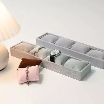 Футляр для наручных часов, витрины для ювелирных изделий, шкатулка для ювелирных изделий, стойка для часов коричневый