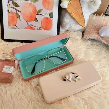 Футляр для очков Футляр для очков Защитный держатель для очков с защитой от царапин Простая коробка для очков Cat Daily Style H