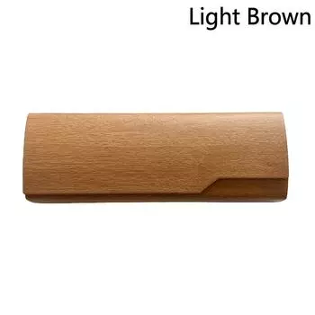 Футляр для очков из искусственной кожи с имитацией под дерево, футляр для очков для чтения, футляр для очков для близорукости, жесткая коробка, унисекс, контейнер для солнцезащитных очков, подарок светло-коричневого