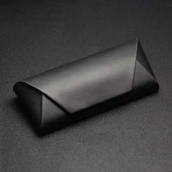 Футляр для очков Изысканный чехол для ежедневного использования, легкий женский и мужской ящик для хранения очков, практичный ящик для хранения, большая емкость чёрный