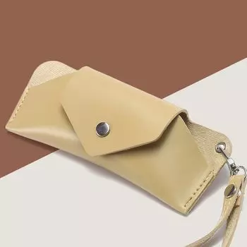 Футляр для очков, контейнер для очков, аксессуары для очков, футляр для очков, сумка для хранения очков из искусственной кожи для солнцезащитных очков коричневый