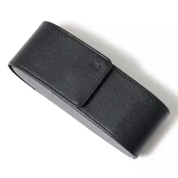 Футляр для очков кожаный стильный футляр для солнцезащитных очков Couleur de Vin JLMWDGE1 Наша ограниченная модель специального заказа черного цвета [коллекция Lanvin] для мужчин [10]