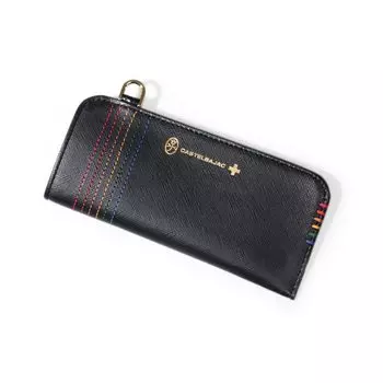 Футляр для очков кожаный стильный тонкий тонкий нагрудный 345200 Наша ограниченная модель специального заказа черный [Castelbajac] мужской [01]