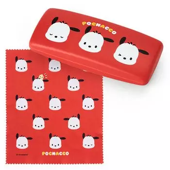 Футляр для очков Pochacco жесткий тип 105228 [Sanrio] красный