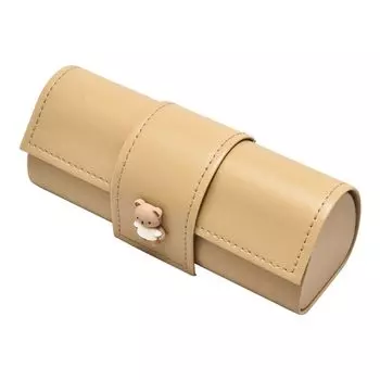 Футляр для очков с принтом из искусственной кожи, держатель для очков, милый медведь, футляр для очков из искусственной кожи, женский/мужской зелёный