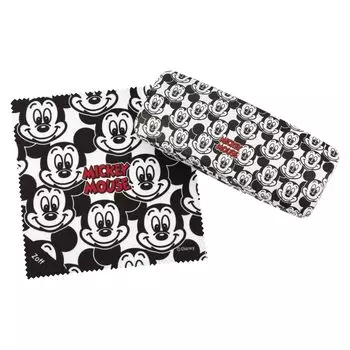 Футляр для очков салфетка для очков Disney Collection создано Микки Футляр для очков Футляр для солнцезащитных очков Disney Retro Mickey Товары с Микки Маусом Милые [Zoff] &