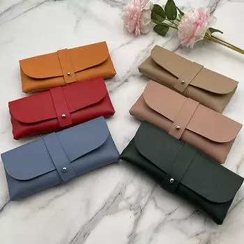 Футляр для очков, устойчивый к царапинам, большой емкости, экономящий место, с мягкой флокированной подкладкой, защитный пылезащитный чехол для солнцезащитных очков из искусственной кожи, ежедневная поставка светло-синий