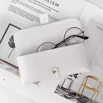 Футляр для очков Женская кожаная мягкая сумка для очков с пряжкой Портативная сумка для солнцезащитных очков Аксессуары Футляр для очков Коробка для солнцезащитных очков