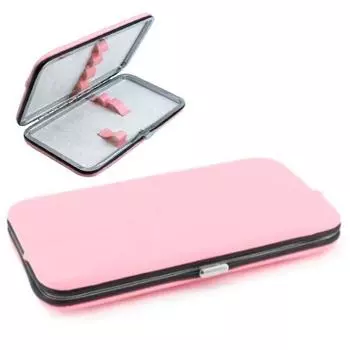 Футляр для пинцетов из искусственной кожи для ресниц Простой стиль Коробка для хранения пинцетов для наращивания ресниц красный