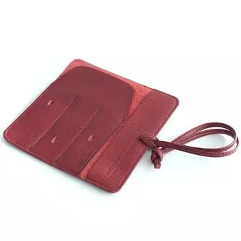 Футляр для ручки Leather Workshop Innoshima из натуральной кожи, держатель для перьевой ручки, 3 типа (красный)