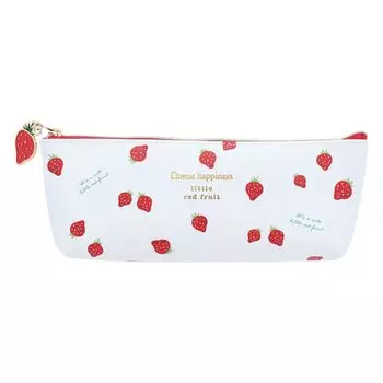 Футляр для ручки Sunstar для канцелярских принадлежностей Slim ICHIGO Strawberry A Pattern S1427130