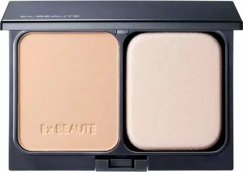 Футляр для тональной основы Vision Foundation Silk Made in Japan Domestic Powder Foundation EXBEAUTE (Охра 02, в комплекте)