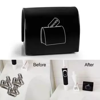 Футляр для утилизации лезвий, антиоксидация, защита от царапин, ежедневное использование переносной бритвы с полным контейнером для бритья