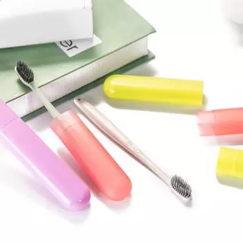 Футляр для зубной щетки бытовой Популярный чехол для зубной щетки в виде тюбика конфетного цвета Портативный дорожный футляр для дома Пылезащитный аксессуар для ювелирных изделий G