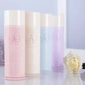 Футляр для зубной щетки Влагонепроницаемый Пылезащитный Портативный Текстура с бантом Легкий Защитный Для Хранения На Открытом Воздухе Дорожный Футляр для зубной щетки и зубной пасты Бытовой розовый