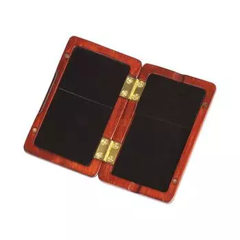 Футляр из цельного дерева, деревянный держатель для тростей для тенор/альт/сопрано-саксофона, кларнета, 2 шт. Mahogany