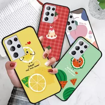 Футляр с узором «Лимон, Клубника, Арбуз, Персик, Фрукты» Redmi 10