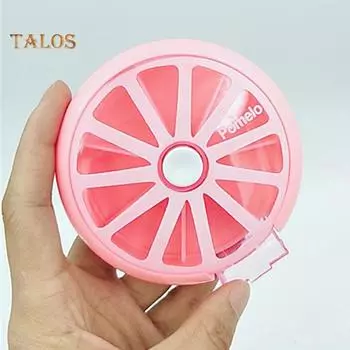 Футляры для таблеток, 6 сеток, милый лимонный бизнес, коробочка для таблеток, органайзер для хранения лекарств жёлтый