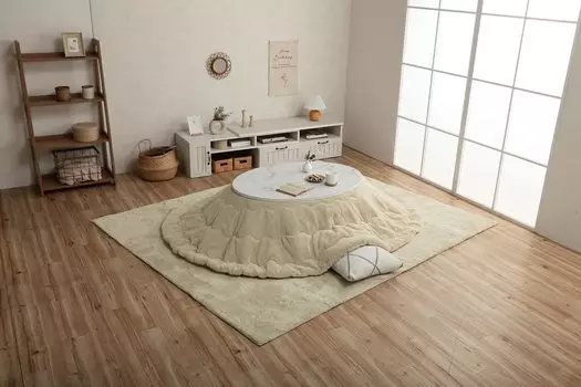 Футон Kotatsu 4550317203527 Молочно-бежевый 185 x 225 см Овальный [Ikehiko Corporation] Прибл.