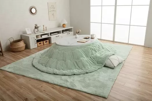 Футон Kotatsu 4550317203657 Фисташковый зеленый 185 x 225 см Овальный [Ikehiko Corporation] Прибл.