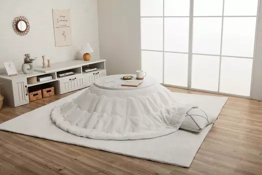 Футон Kotatsu 4550317203893 Белоснежный 200 см круглый [Ikehiko Corporation] Прибл.
