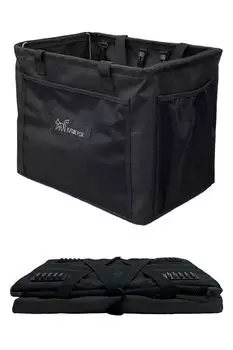 FUTUREFOX мусорный ящик для кемпинга, складной отдельно стоящий 26 л (черный) чёрный