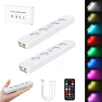 Futwod 9 цветов светодиодная панель света RGB датчик движения свет Footlight атмосферный свет Footlight ленточный свет 21 режим освещения регулировка яркости велосипед