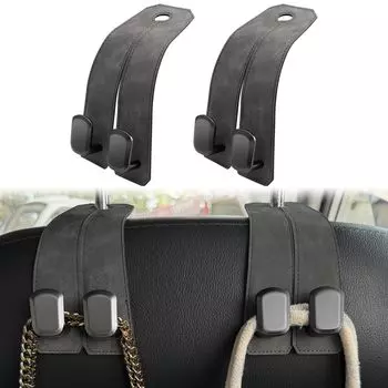Futwod Car Hook, Headrest Hook, Seat Hook, Leather, Luggage Hanging, Shopping, Car Supplies, Convenient
