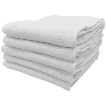 Fuwarira Gauze Face 34 x Highly Low Set of 5 Towels, 84cm, 100% Cotton, Thin, Absorbent, Quick-Drying, Shedding, Compact, White, [Compressed Shipping] белый