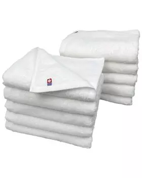 Fuwarira Imabari Fuwarira Face 34 x 86 Сделано в Super Quick Set of 10 Towel, Полотенце, см, Япония, 100% Хлопок, Впитывающее, Сухое, Пушистое, Настоящее, Белое, белый