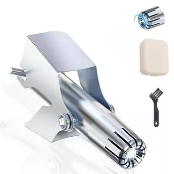 FUYULE Nose hair manual nose hair no charging 12 blades rotary nose hair etiquette nose hair does not damage the antibacterial titanium manual nose серебряный