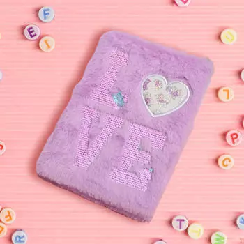 Fuzzy Journal для творческого письма и зарисовок, 80 страниц, подарочный вариант, забавный блокнот для молодых синий