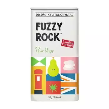 Fuzzy Rock Xylitol Crystal Candy Pear 35 г