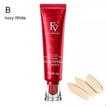 FV Ginseng Bird s Nest Polypeptide Skin Nourishing Foundation Cosmetics Cream Liquid Concealer Long-lasting May, 02#moist ivory, 30 г, 1 шт.