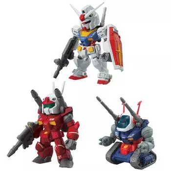 FW GUNDAM CONVERGE CORE Federal Forces 3-piece set 1 piece Candy Toy/Gum (Gundam)