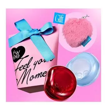 FWEE Lip & Cheek Glowy Jelly Pot with Keyring Mirror Set 4item P000DZLF - JC01 Honey Peach + JN03 Custard