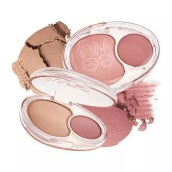 fwee Mellow Dual Blusher 12 цветов (12 вариантов) Baby Smile