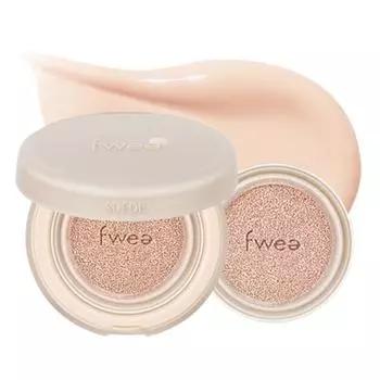 FWEE Pucushion Suede BEST Color Pucushion SPF 50+ PA+++ #Легкое покрытие #Внешняя влага #Удобный коврик, 01 Fair Suede original + сменный блок, 2 шт.