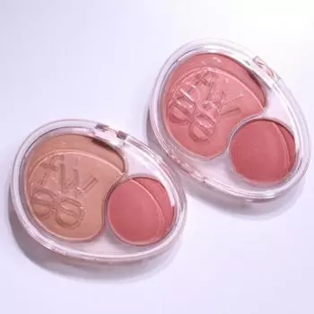 fwee Puy Mellow Dual Blusher 12 видов fwee Puy Puy Blusher Pudual Blusher Dual Blush, 1 шт, 04. Детская Улыбка