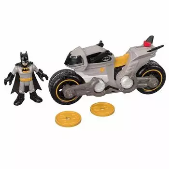 FXW89 IMAGINEXT DC Super Friends Batman Batcycle Многоцветный Fisher-Price &