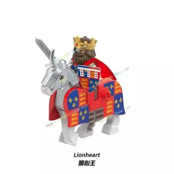 G0181 XG9008 Средневековые военные скакуны Боевой конь Рыцари Солдат Конструктор Экшн-фигурки Собери сцену Кирпичики Детские игрушки