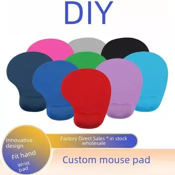 G01 Силиконовый нескользящий коврик для мыши с эффектом памяти и поддержкой запястья DS-008 розы красного