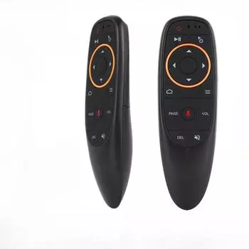 G10S 6-осевая голосовая летающая мышь G10 vioce air mouse 2.4G беспроводной интеллектуальный голосовой пульт дистанционного управления красный voice without gyroscope чёрный