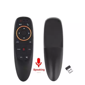 G10S Air Mouse G10S PRO BT Smart Voice Пульт дистанционного управления 2,4G Гироскоп с подсветкой Беспроводная связь для Android TV Box Поддержка ИК-обучения чёрный