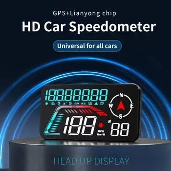 G12 GPS Speedometer Car Head Up HD Display Universal Digital Speed Meter Windshield Projector Truck Auto Electronics Accessories